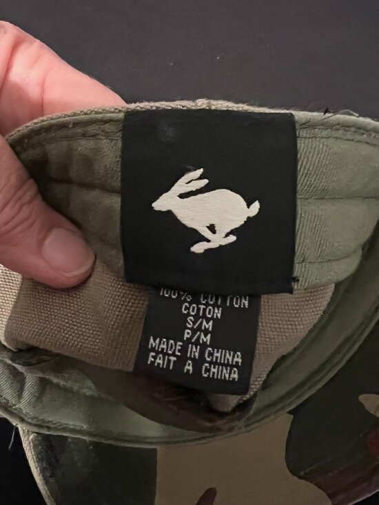 Vintage Y2K Peter Grimm Army Green Cadet Cap Camo Military Hat Size S main image 5